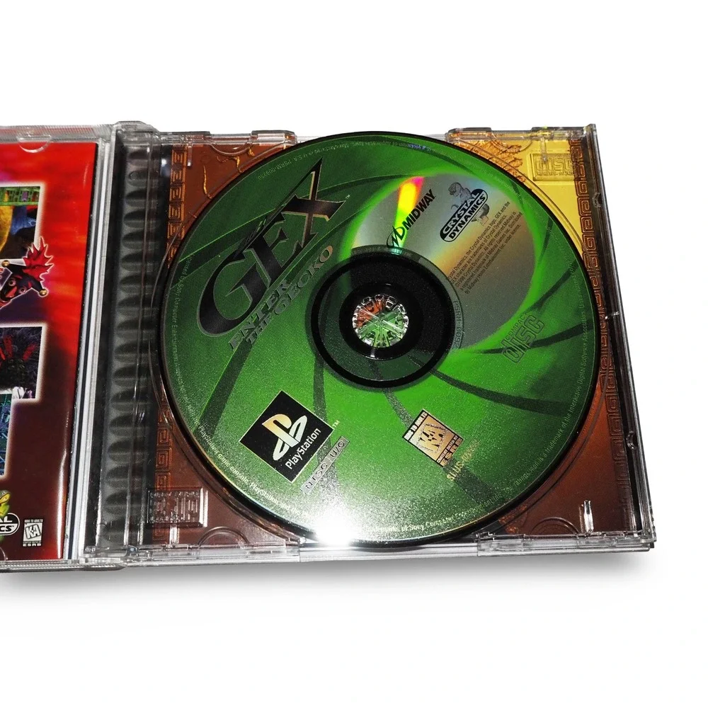 Gex Enter the Gecko Sony PlayStation 1 PS1 CIB SLUS-00598 Midway Retro Game
